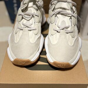 Yeezy Cream and Tan Sneakers with Chunky Design